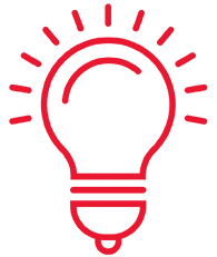 Red Light bulb icon